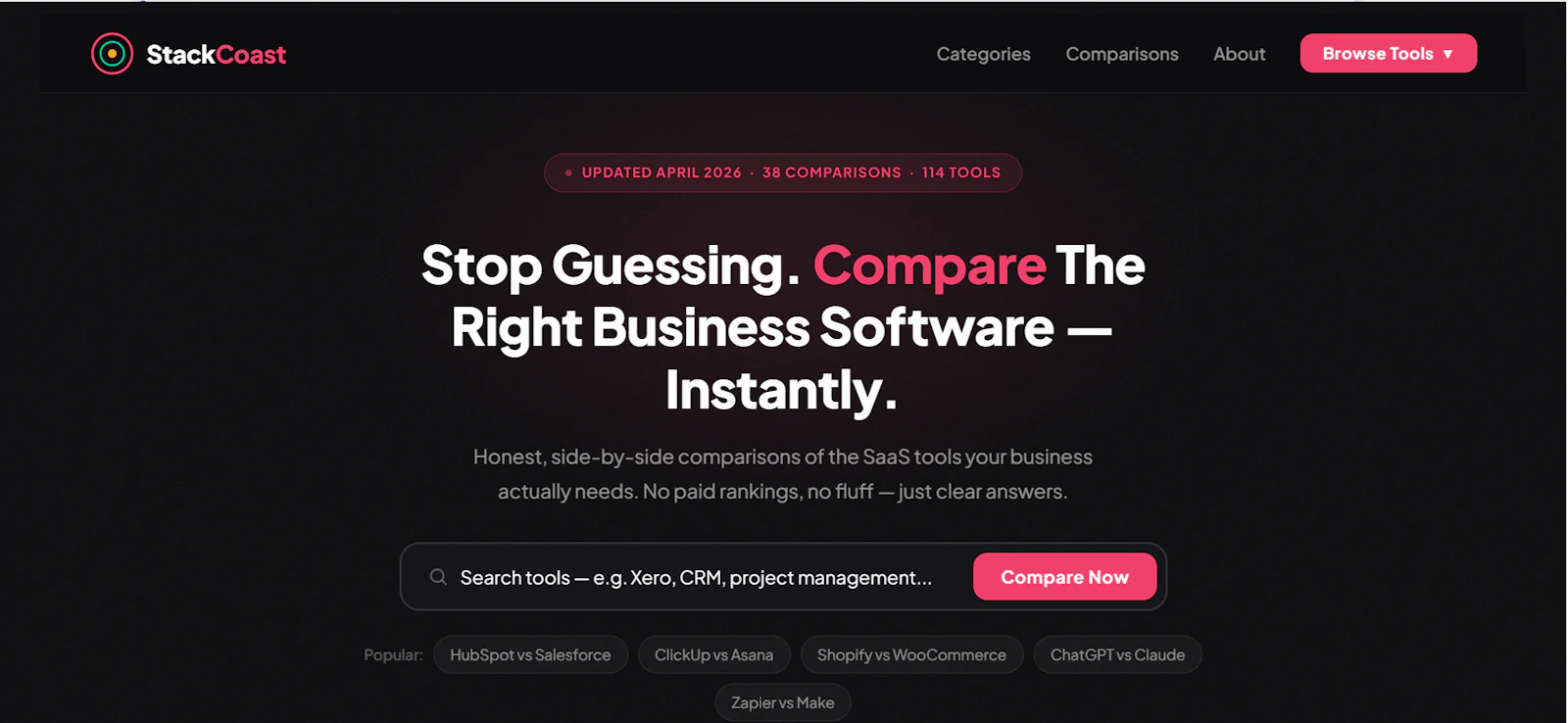 StackCoast - Find the Right SaaS Tool screenshot 2