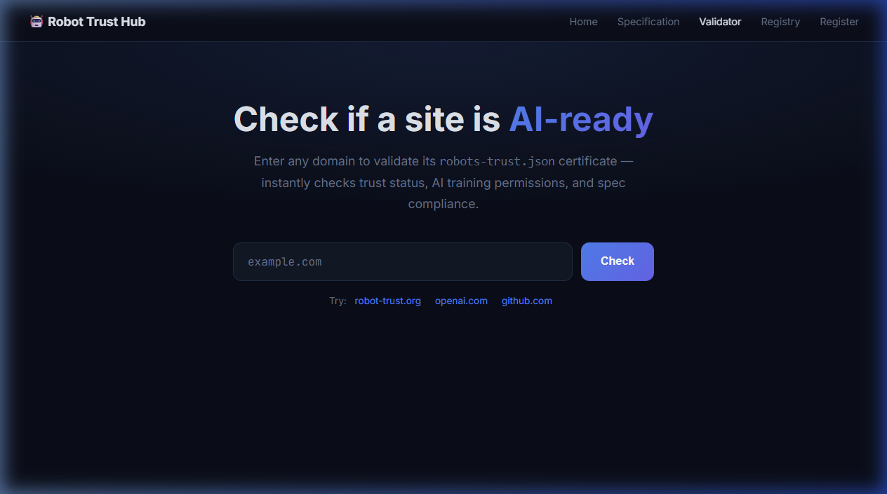 Robot Trust Hub gallery image