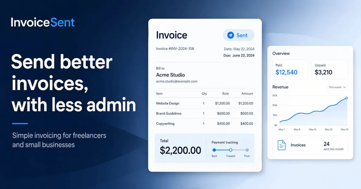 InvoiceSent screenshot