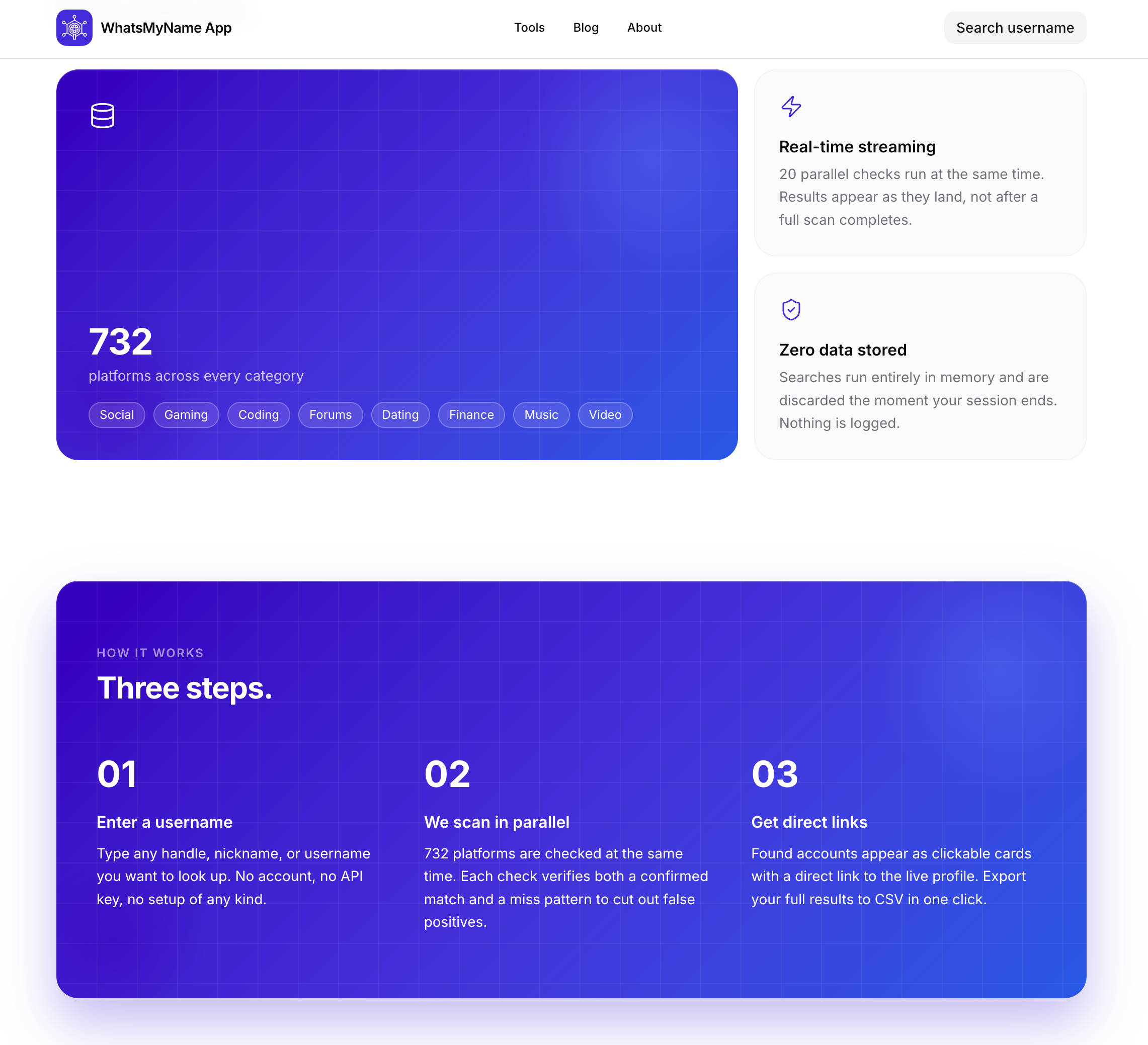 WhatsMyName App gallery image