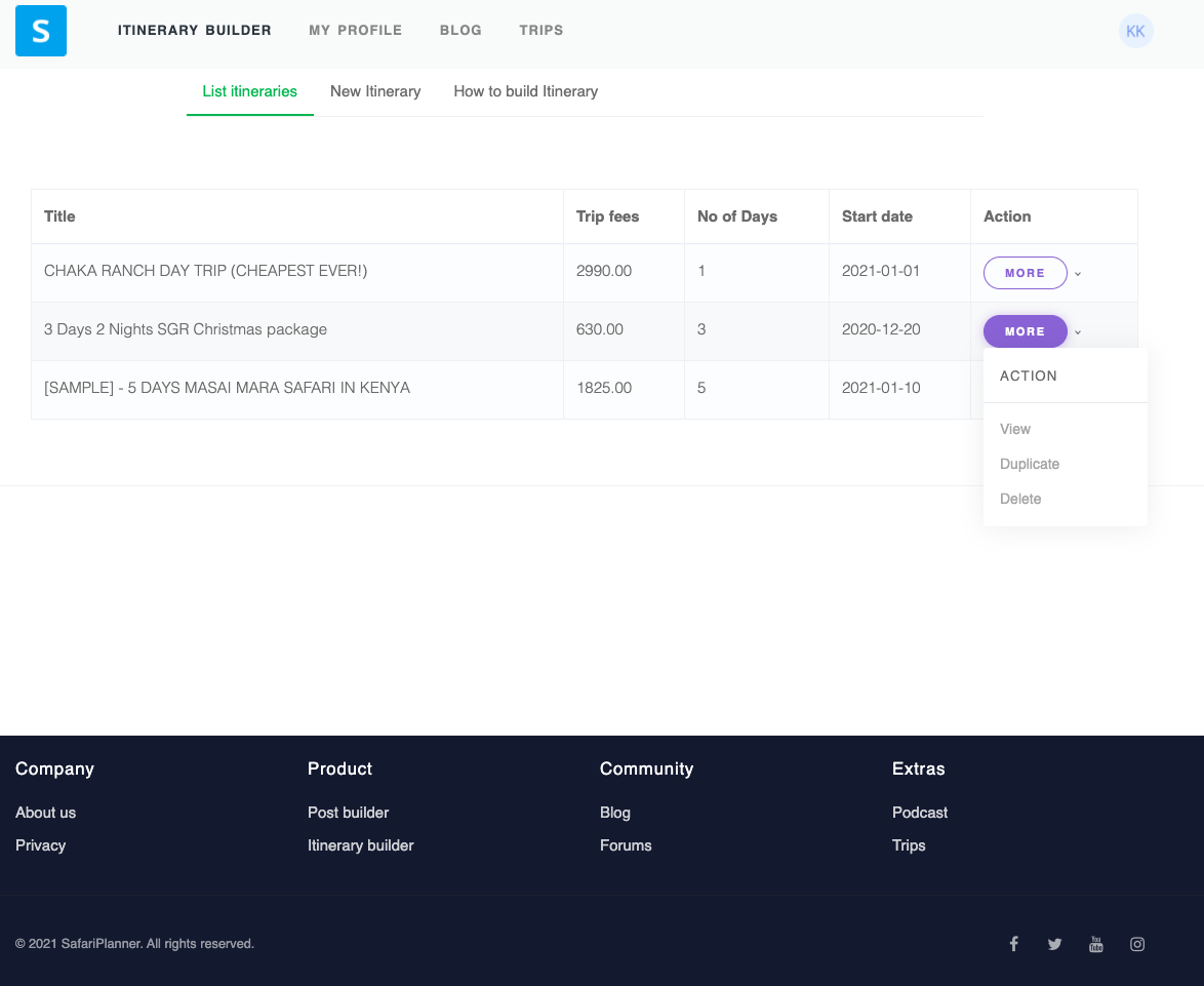 Safari Planner gallery image