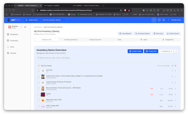metItem screenshot 1