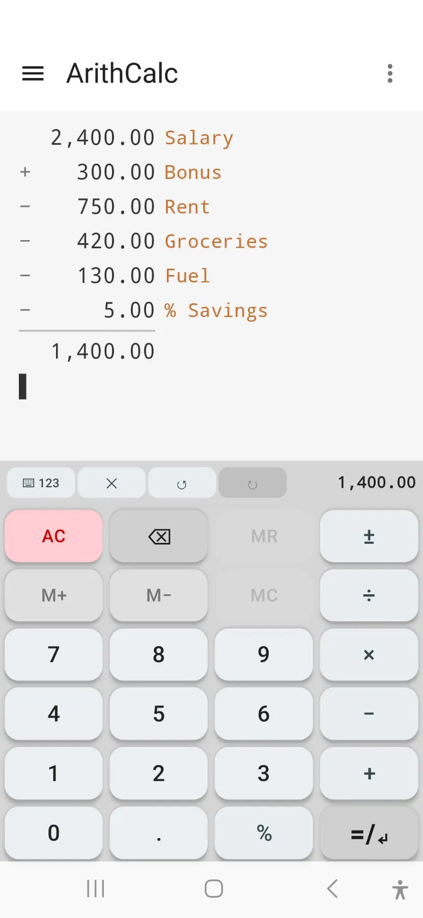 ArithCalc gallery image