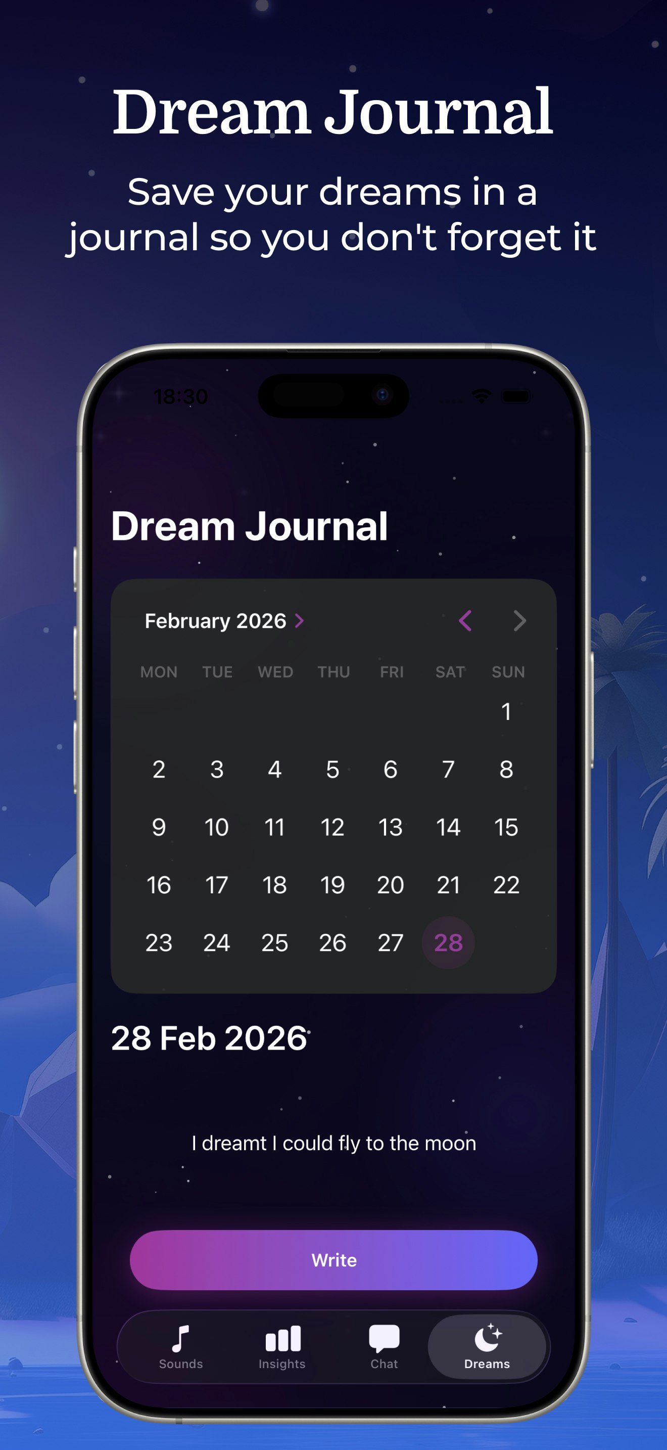 Rain Sleep Sounds iOS app gallery image