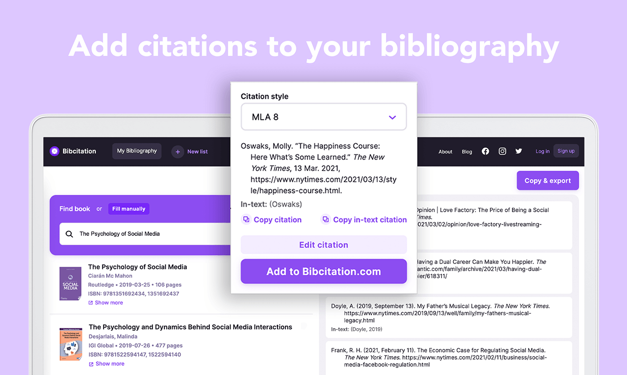 Bibcitation for Chrome gallery image