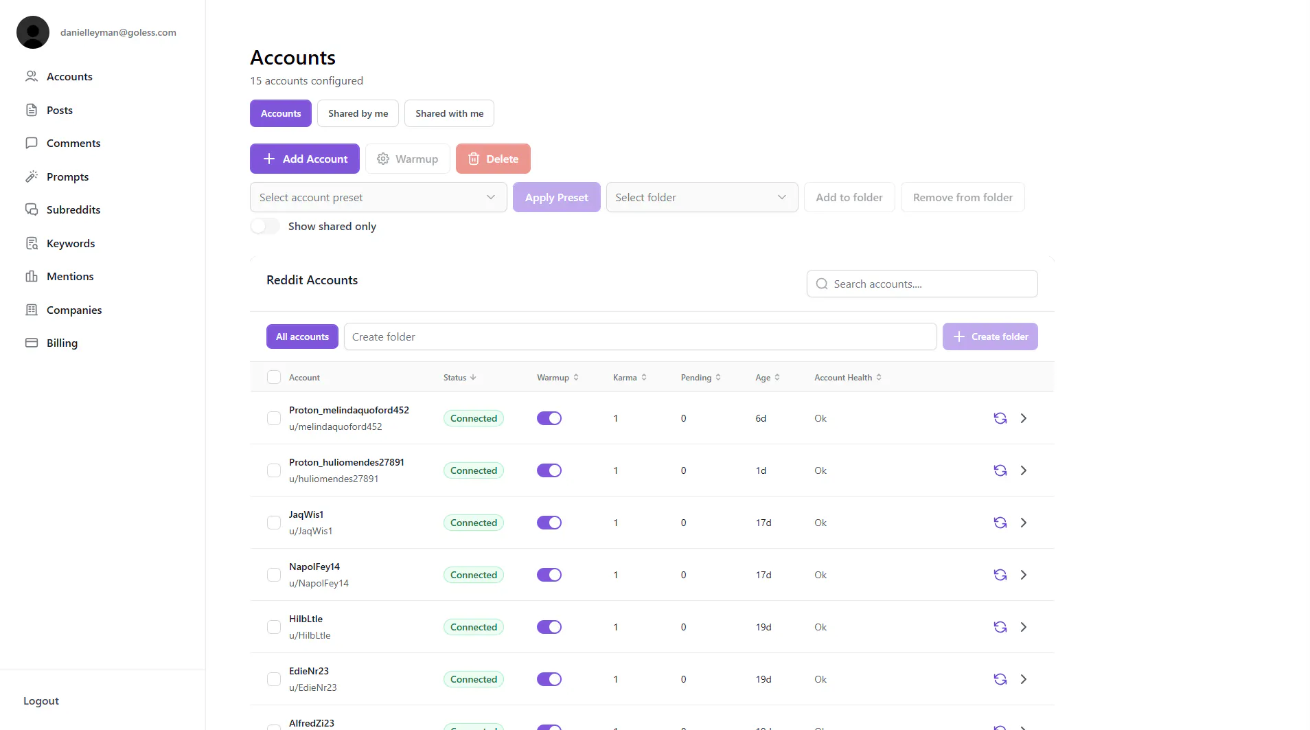 Pigbam — Reddit Marketing Automatization gallery image