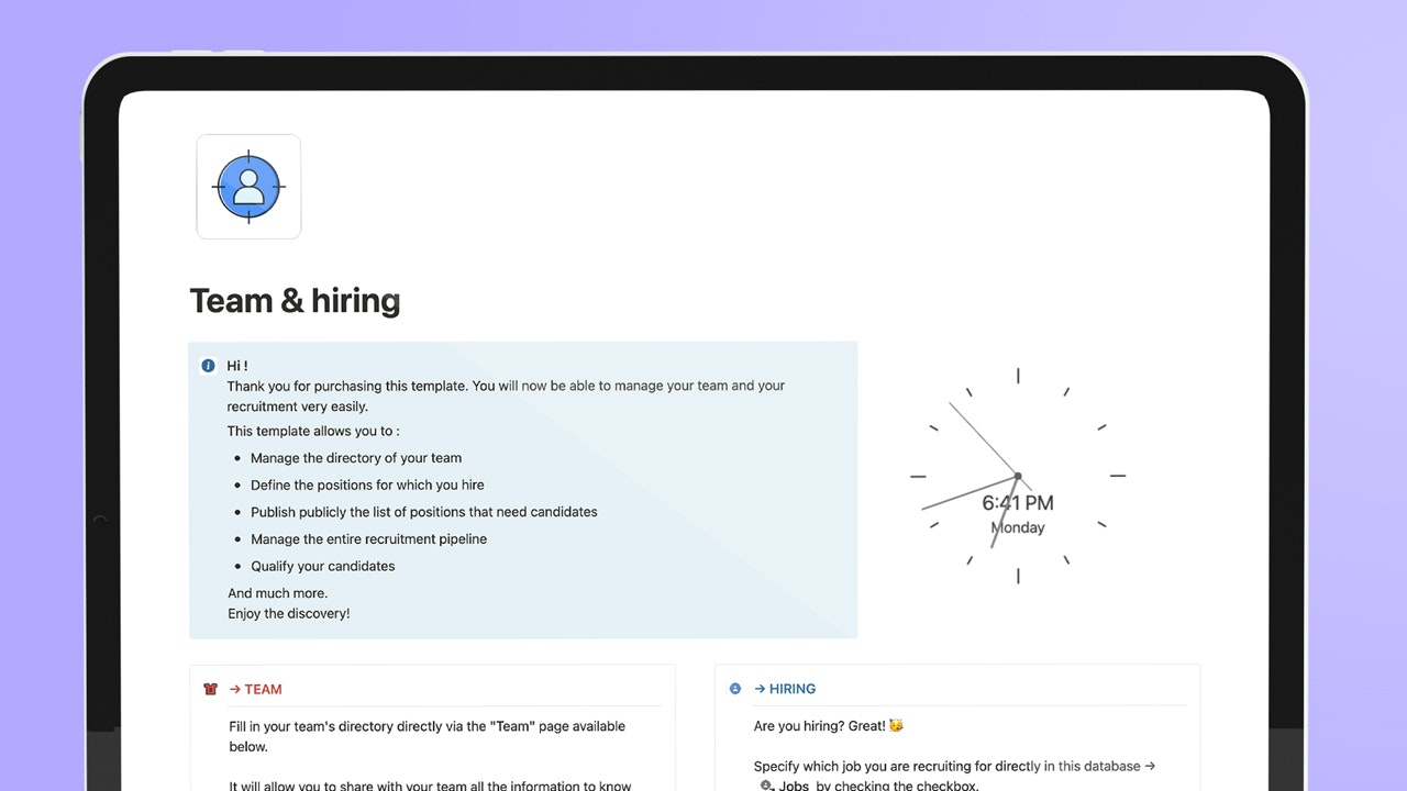 OMDT Notion Template gallery image