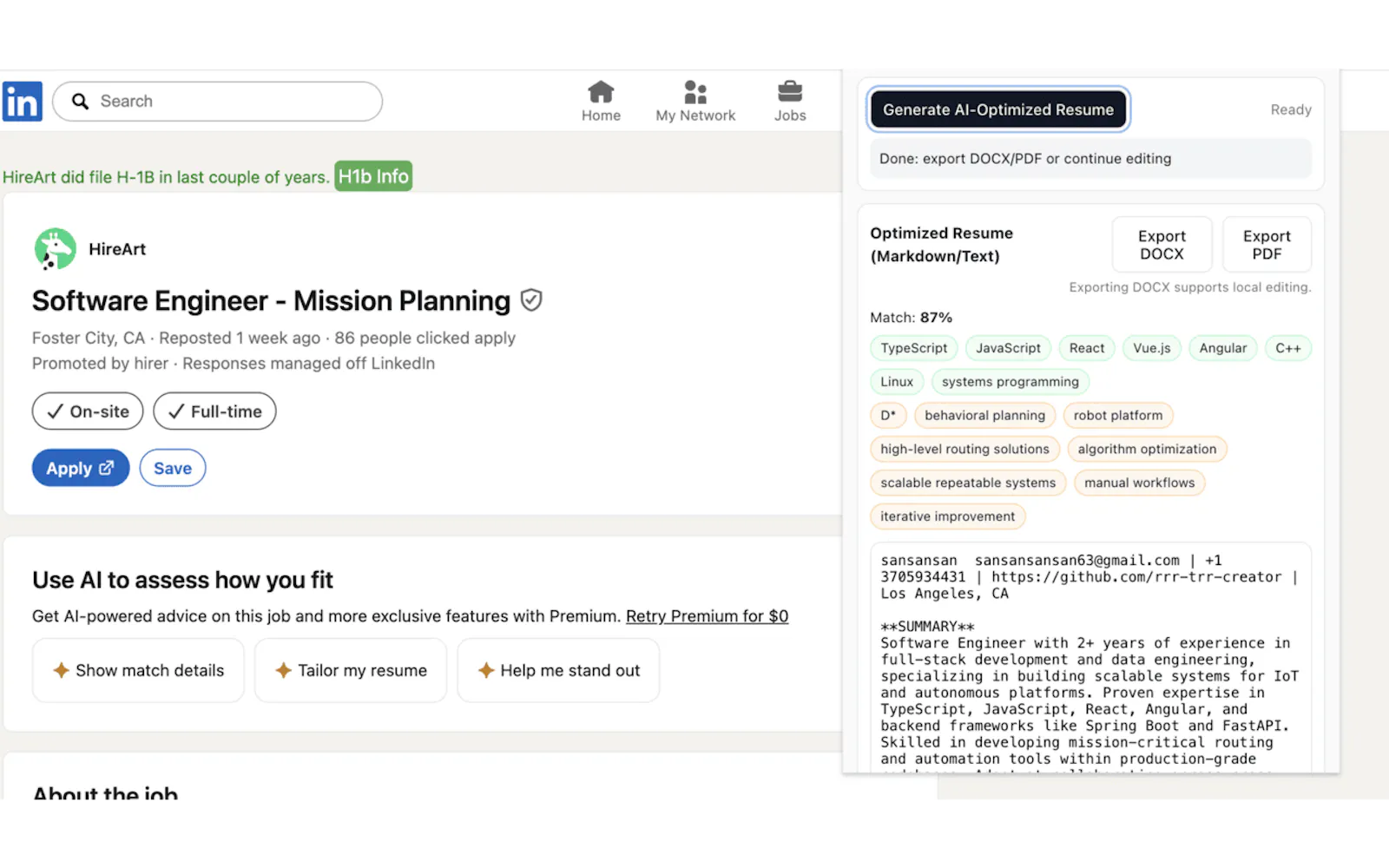 ResumeMapper screenshot 6