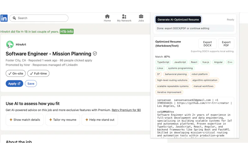 ResumeMapper screenshot 6