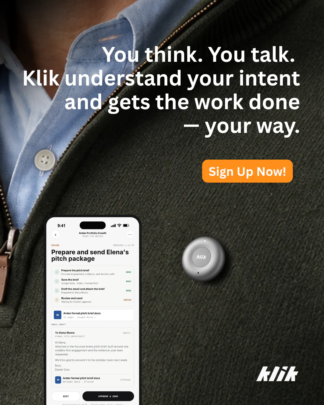 Klik — Proactive AI for Work gallery image
