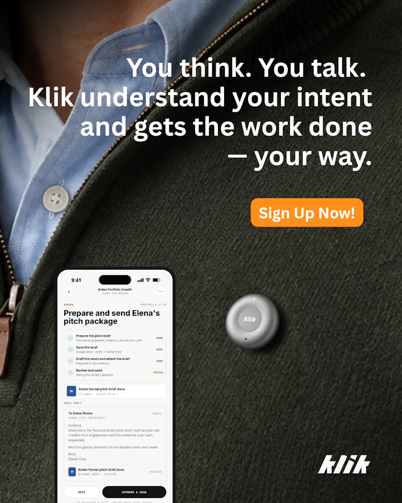 Klik — Proactive AI for Work screenshot 3