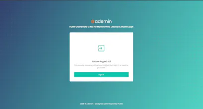 FlutKit Ademin gallery image