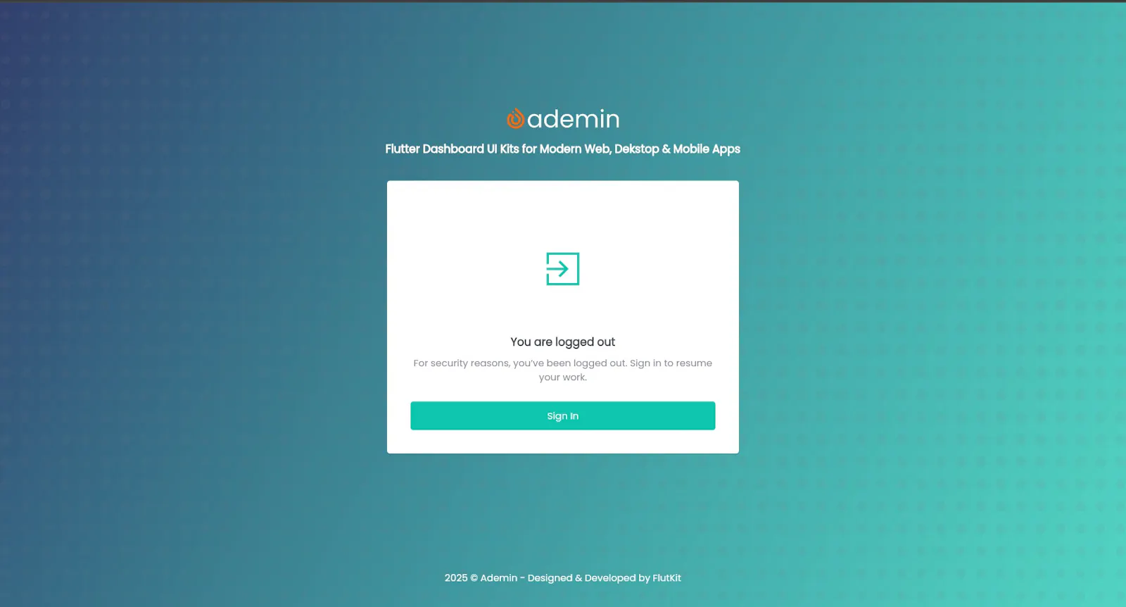 FlutKit Ademin screenshot 9