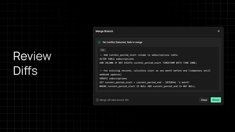 InsForge Backend Branching screenshot 4