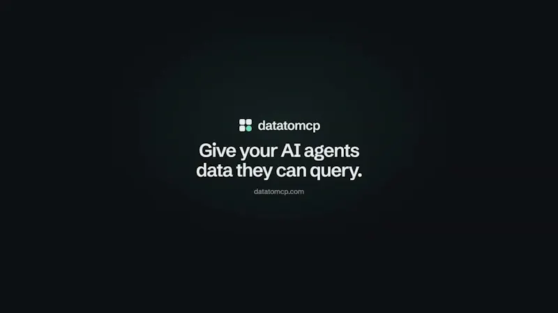 datatomcp screenshot 1 (video preview)