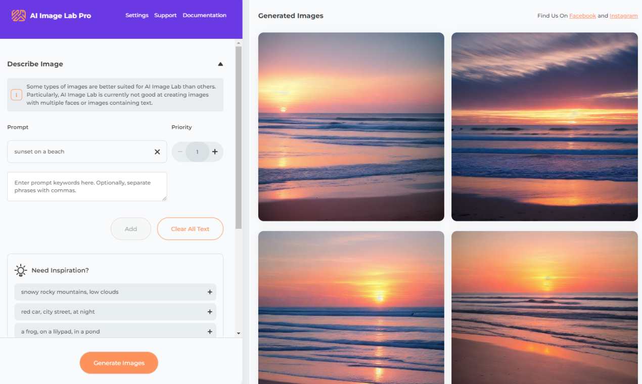 AI Image Lab - Generieren Sie Bilder mit KI in WordPress & FB Messenger! Medien 1