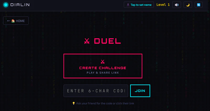 DialIn colors screenshot 2