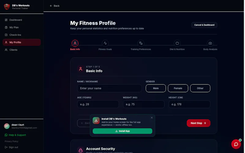 DB's Workouts screenshot 5