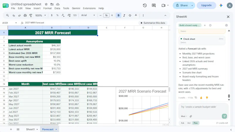 SheetAI - AI Agent for Spreadsheet screenshot 4