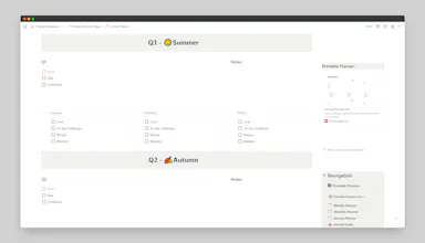 Notion Printable Planners + eBook gallery image