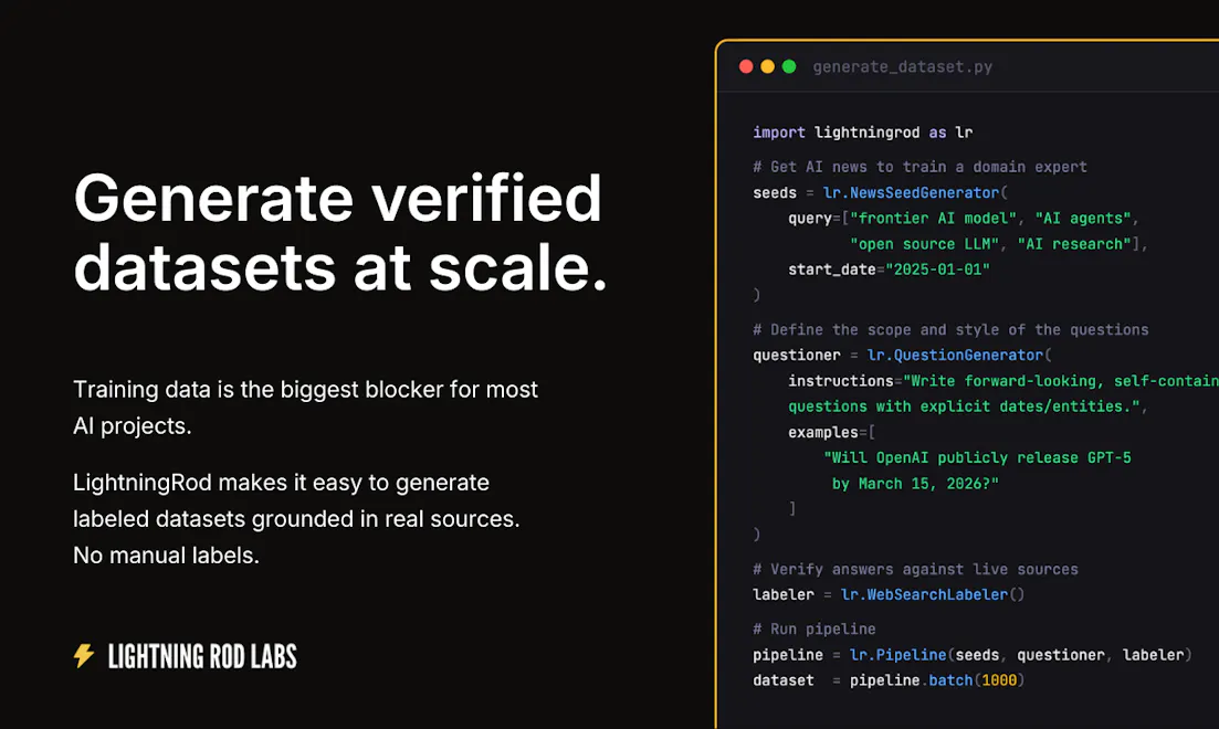 Lightning Rod: Generate training data