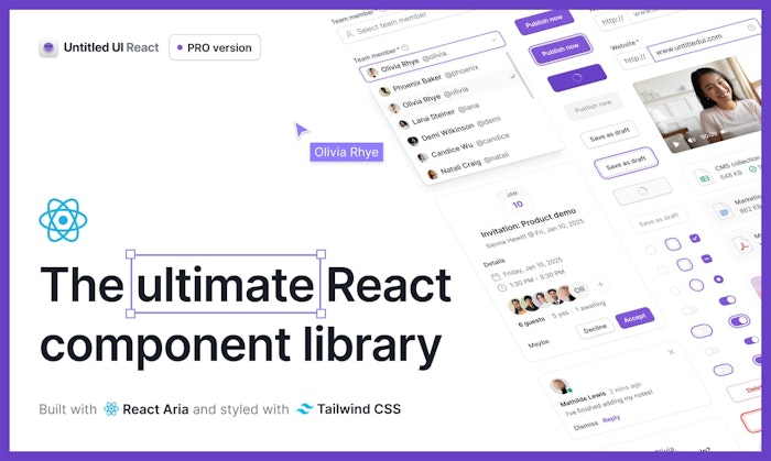 Untitled UI React产品图