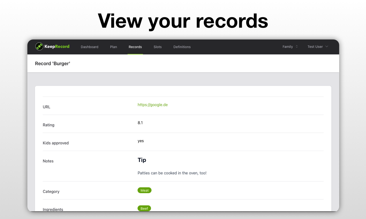 KeepRecord gallery image