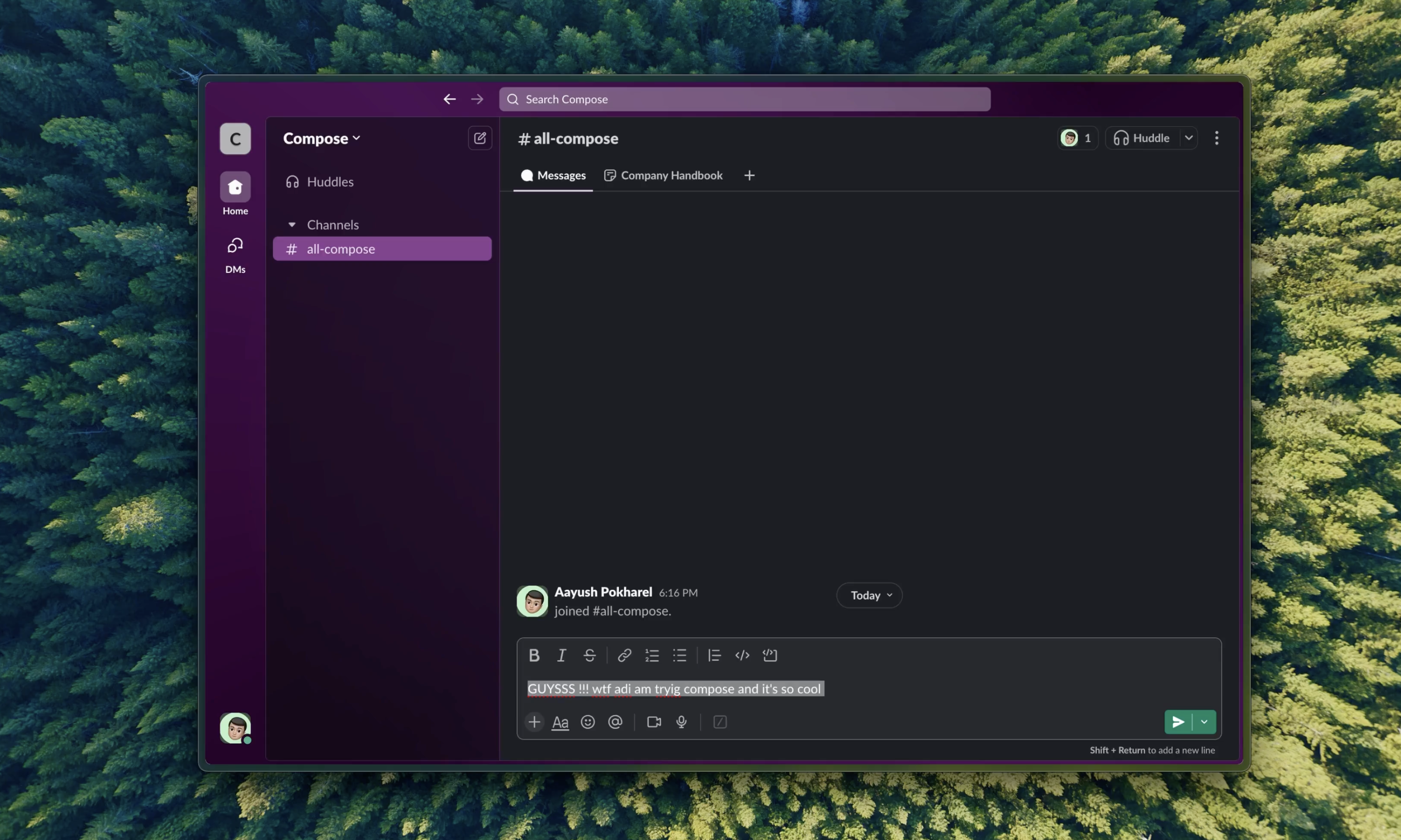 Mídia 5 de Compor para macOS - Seu assistente de redação pessoal para aumentar a produtividade