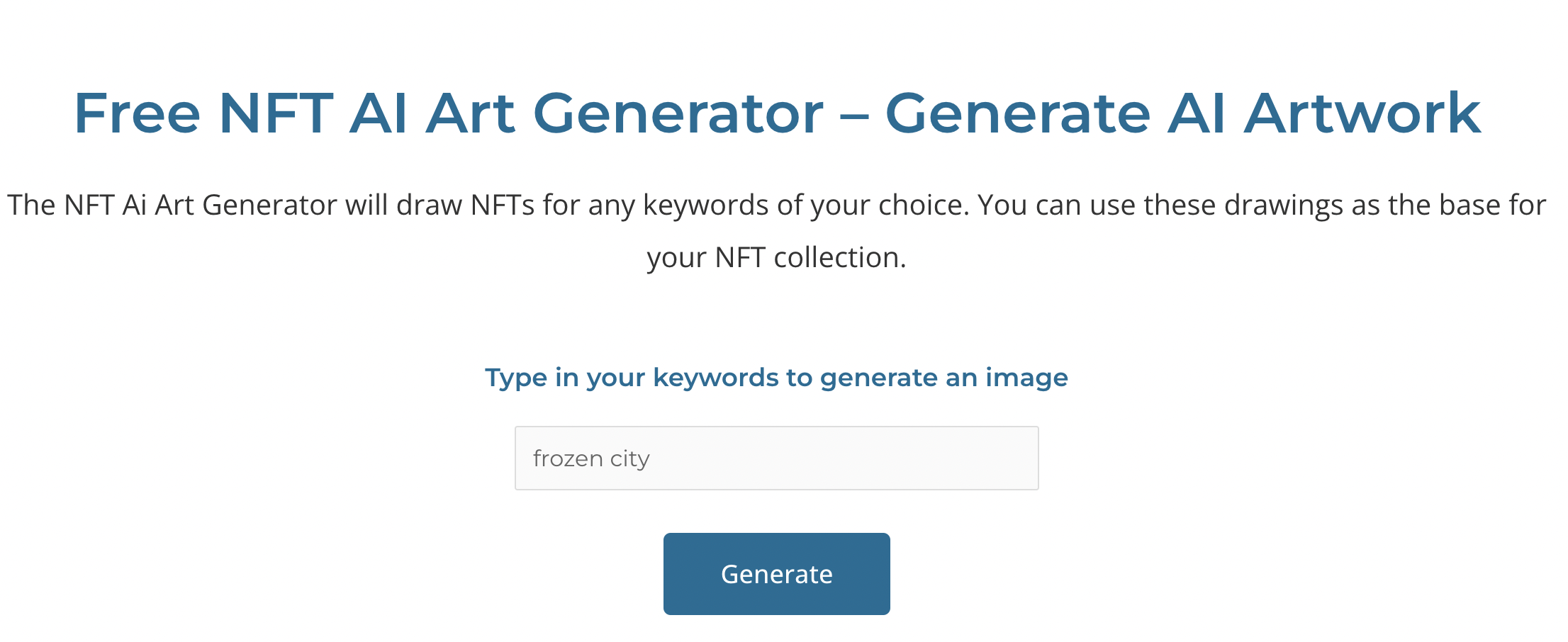 Generadora de arte NFT Ai media 2