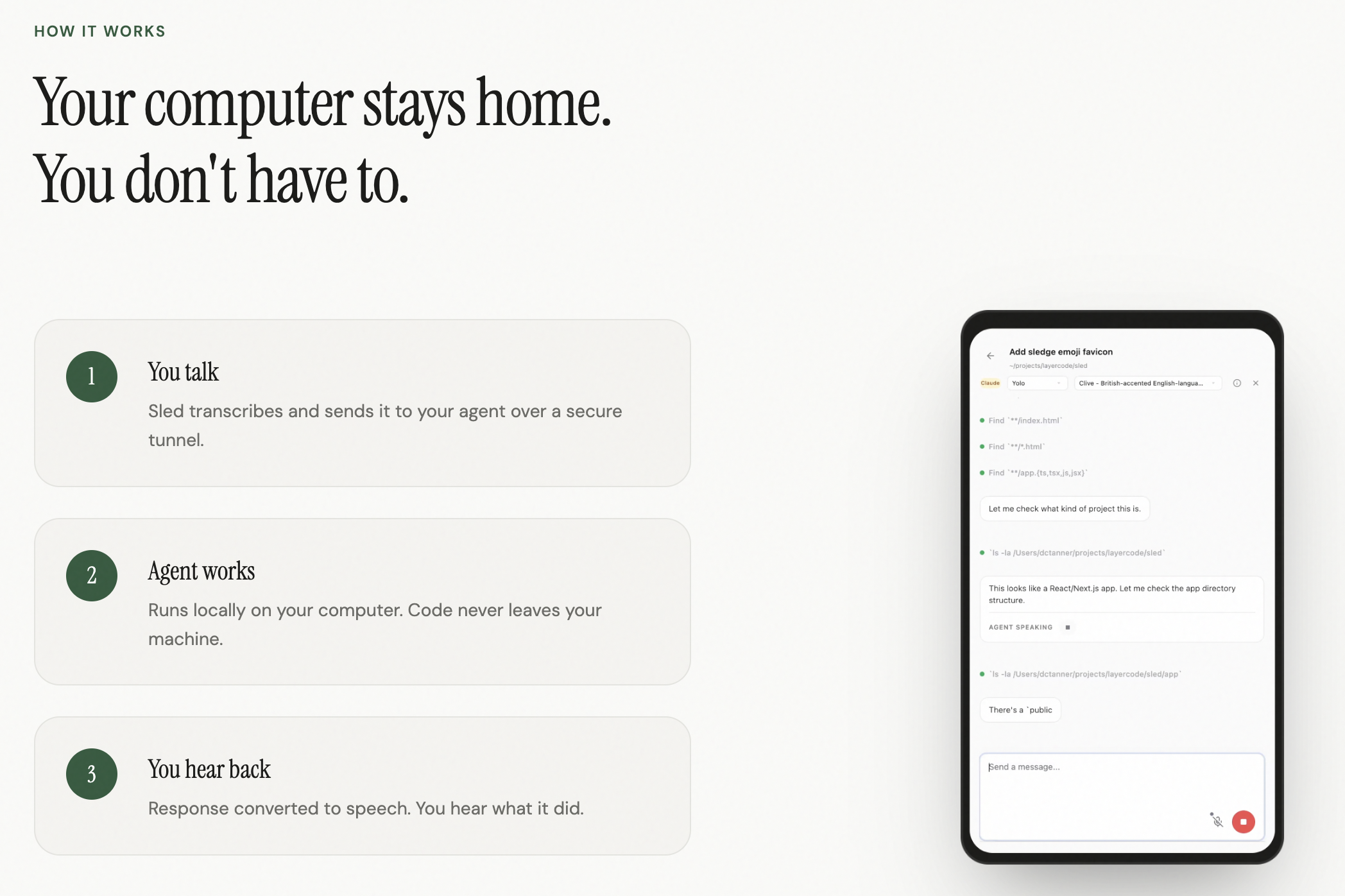 Sled - Screenshot 2 showing product features and functionality