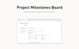 Notion Project Milestones Board media 1