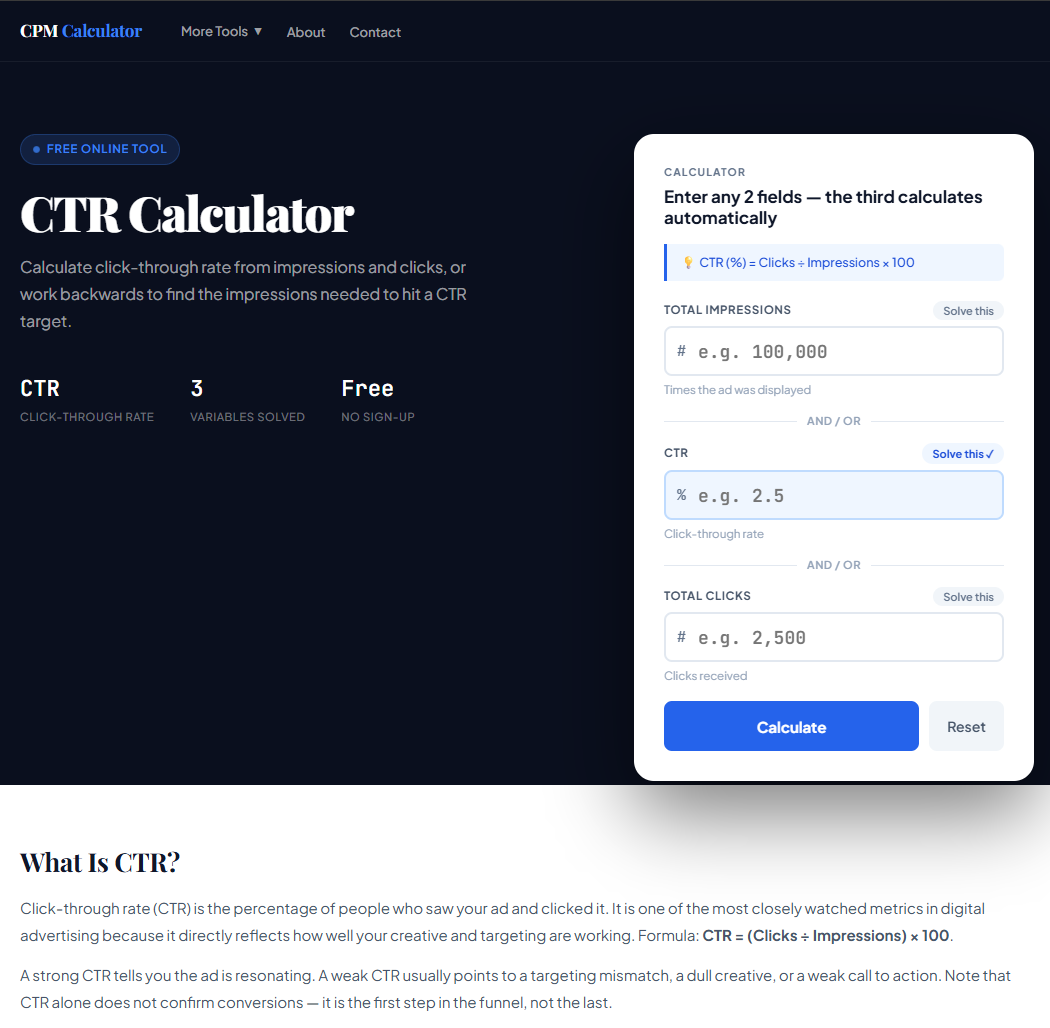 CPM Calculator gallery image