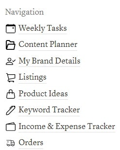 Plantilla de noción de gestión de la tienda de Etsy - Lleva tu tienda Etsy a un siguiente nivel media 7
