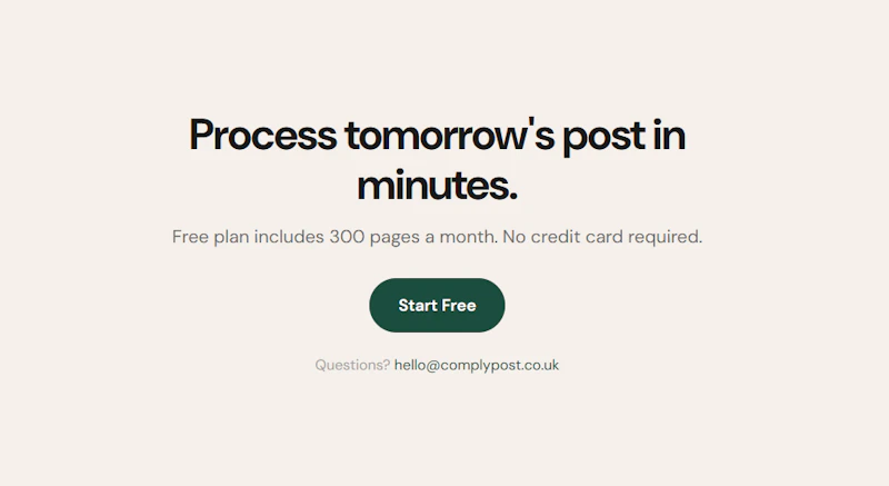 ComplyPost screenshot 2