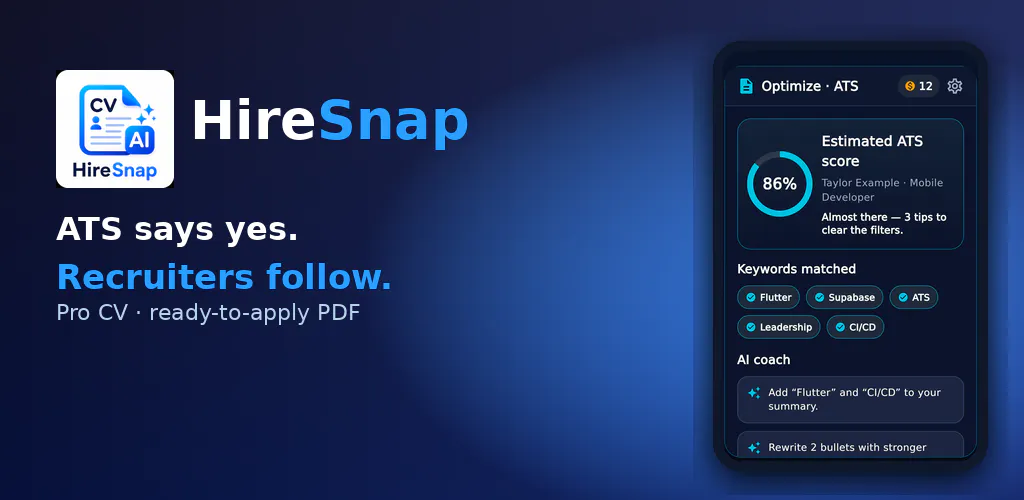 HireSnap — AI Resume & CV Builder gallery image