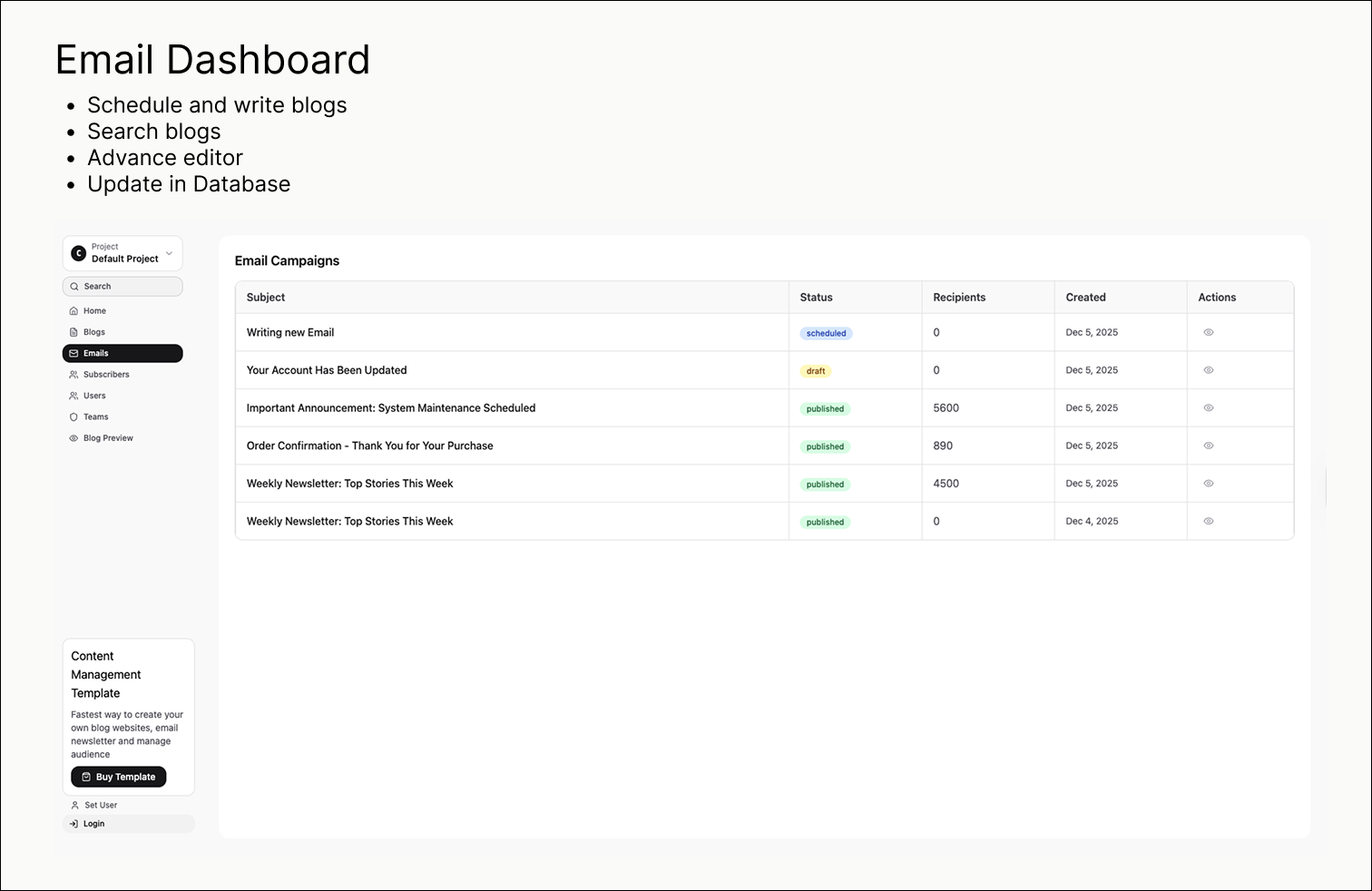 gettemplate - Screenshot 2 showing product features and functionality