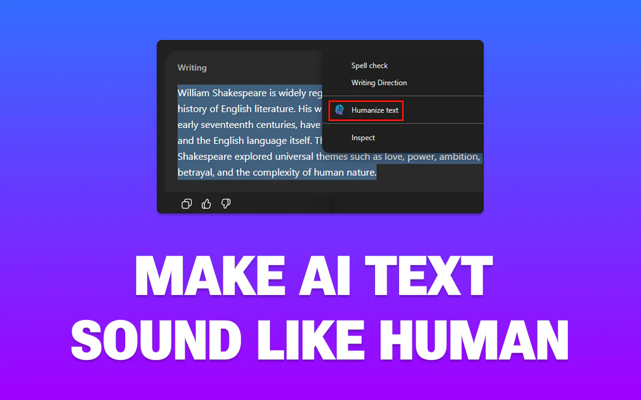 Humanize AI Text gallery image