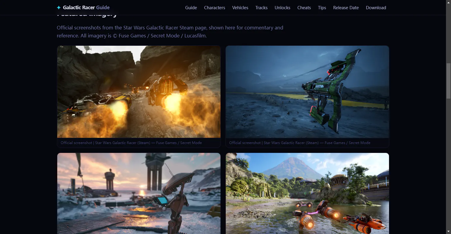Star Wars Galactic Racer Guide gallery image