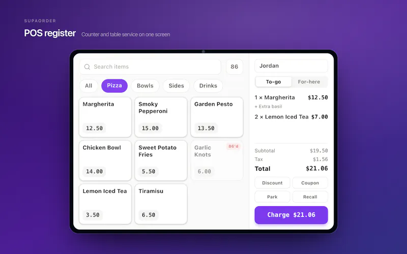 Supaorder screenshot 2