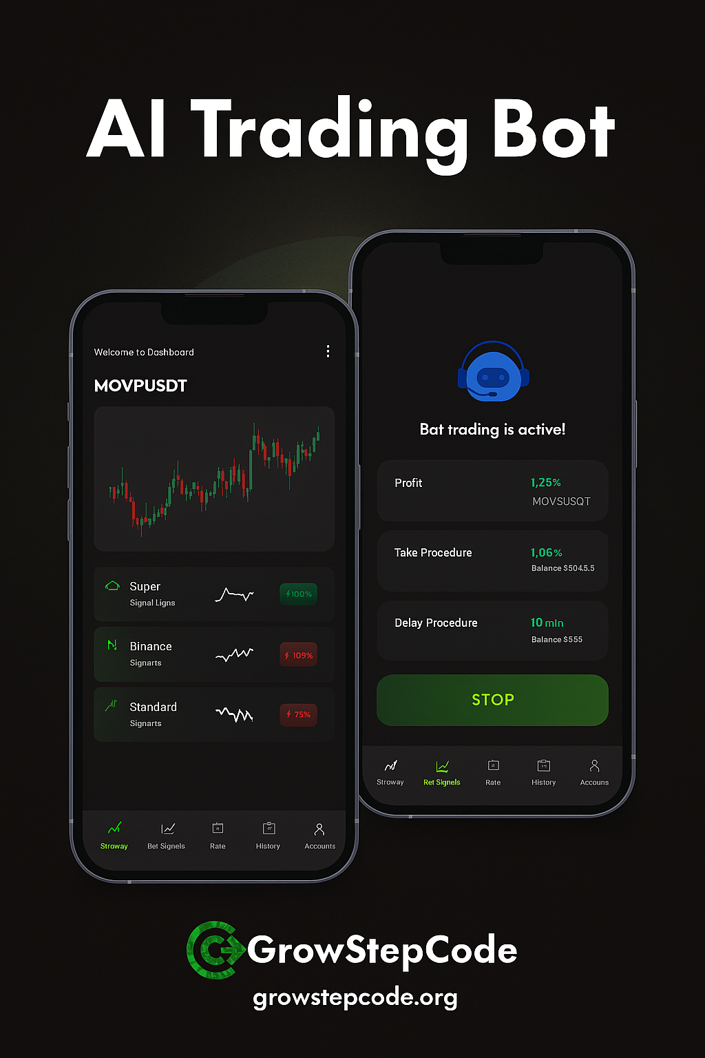 Growstepcode - एआई-बॉट, ट्रेडिंग बॉट, एआई ट्रेडिंग बॉट, एआई क्रिप्टो बॉट मीडिया 4
