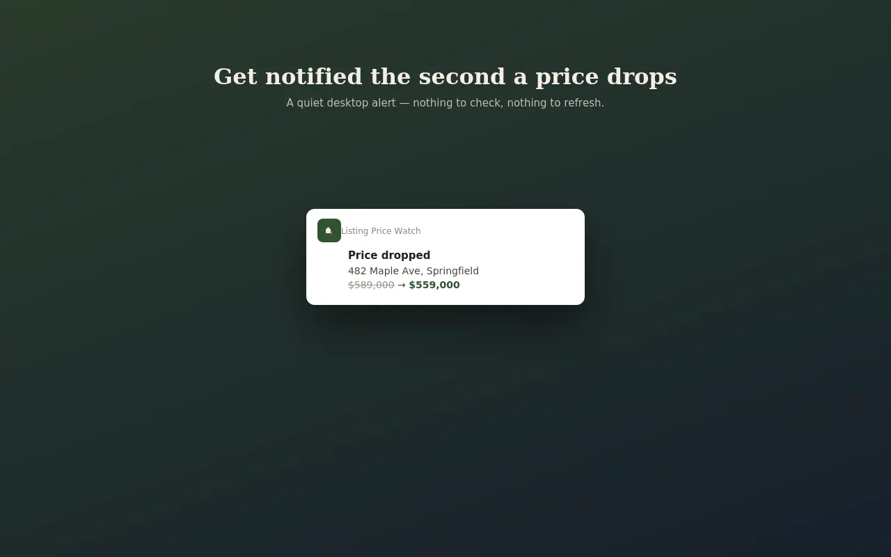 Listing Price Watch gallery image