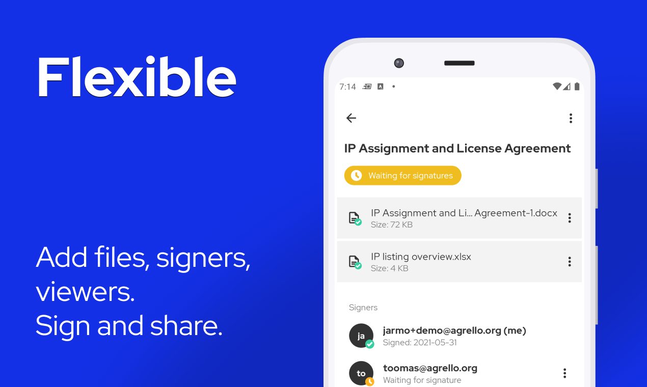 Agrello e-signatures gallery image