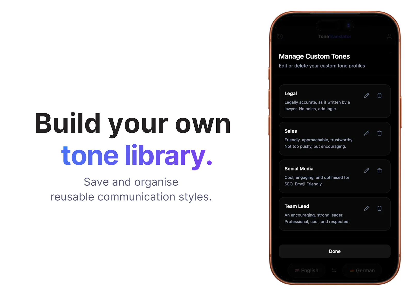 ToneTranslator screenshot 3