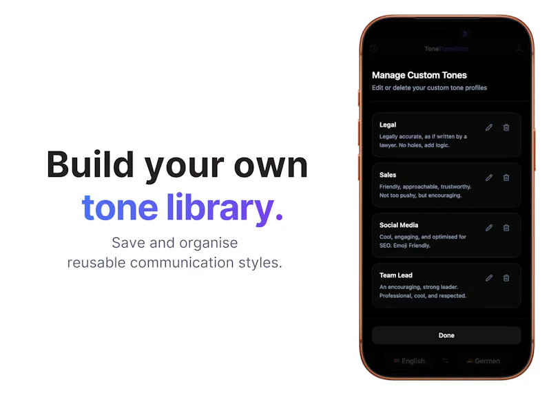 ToneTranslator screenshot 3