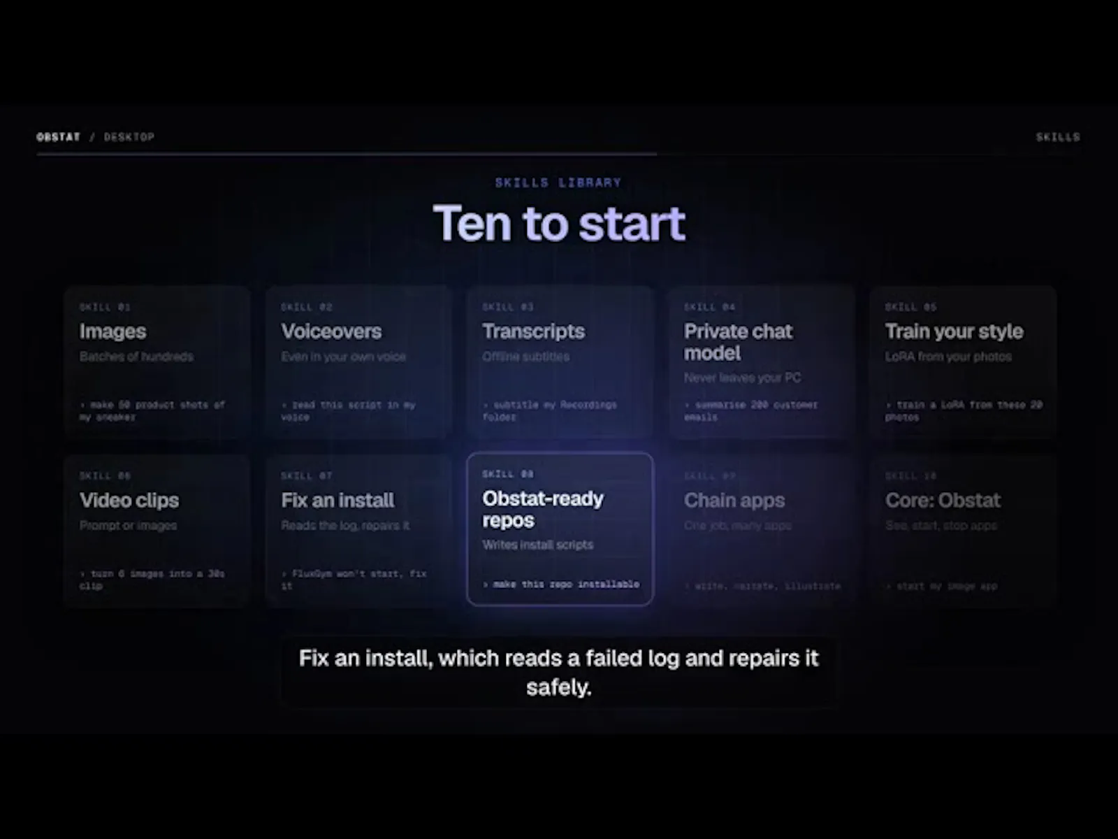 Obstat screenshot 1 (video preview)