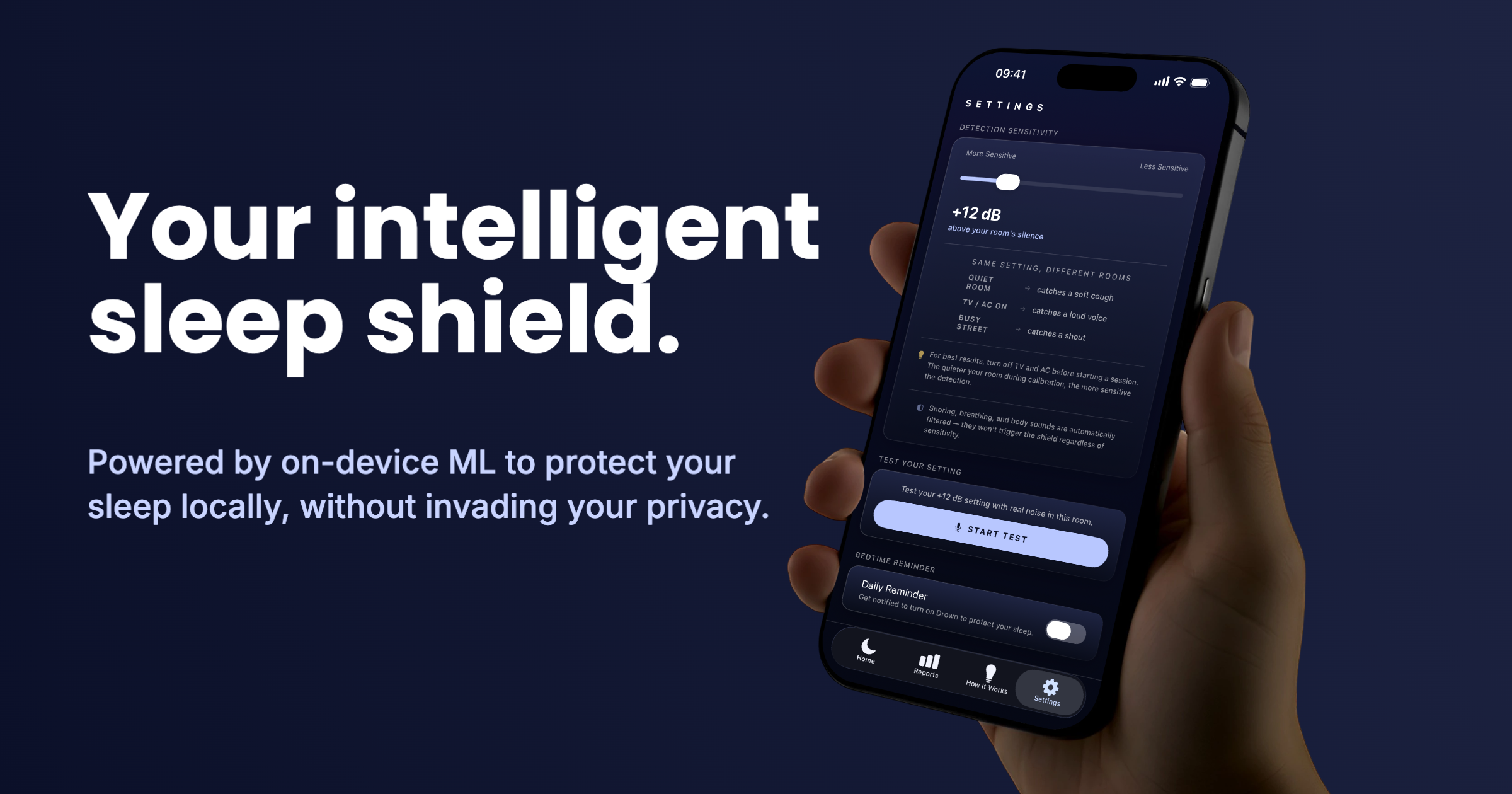 Drown: AI Snore Mask & Noise Shield gallery image