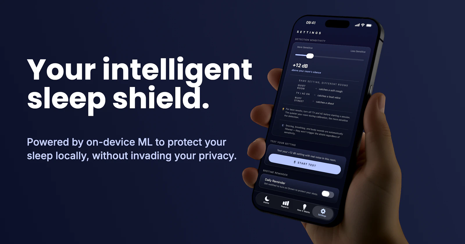Drown: AI Snore Mask & Noise Shield screenshot 2