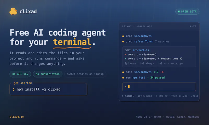 Clixad screenshot 1