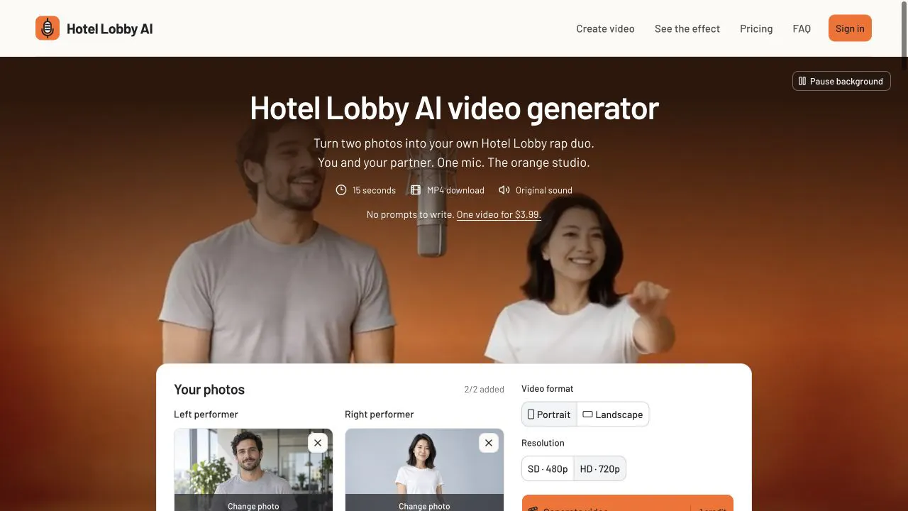 Hotel Lobby AI gallery image