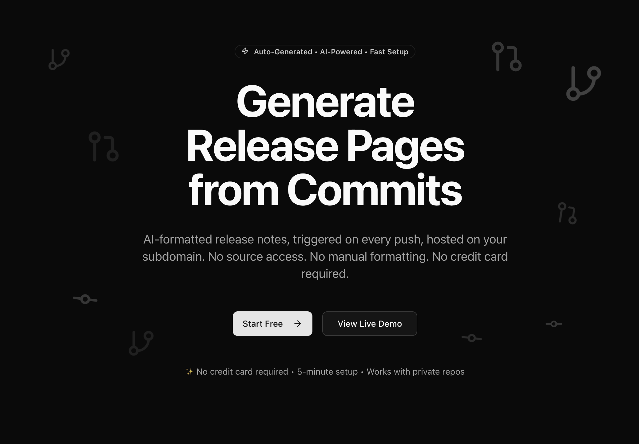 Release Pages - Generate Release Pages from Github commits media 1